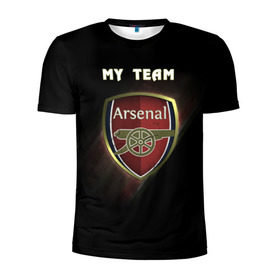Мужская футболка 3D спортивная с принтом My team Arsenal , 100% полиэстер с улучшенными характеристиками | приталенный силуэт, круглая горловина, широкие плечи, сужается к линии бедра | Тематика изображения на принте: arsenal | team | арсенал | клуб | футбол