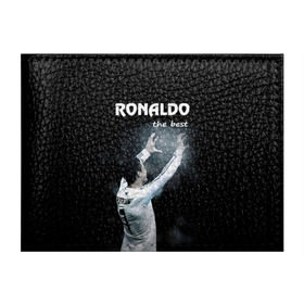 Обложка для студенческого билета с принтом RONALDO the best , натуральная кожа | Размер: 11*8 см; Печать на всей внешней стороне | Тематика изображения на принте: real madrid | ronaldo | реал | роналдо | футбол
