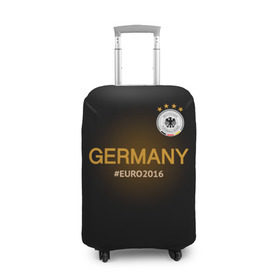 Чехол для чемодана 3D с принтом Сборная Германии 2016 , 86% полиэфир, 14% спандекс | двустороннее нанесение принта, прорези для ручек и колес | germany