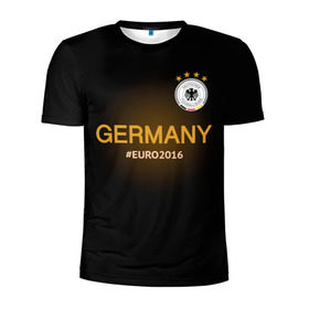 Мужская футболка 3D спортивная с принтом Сборная Германии 2016 , 100% полиэстер с улучшенными характеристиками | приталенный силуэт, круглая горловина, широкие плечи, сужается к линии бедра | germany