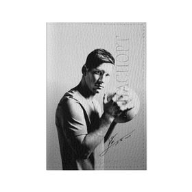 Обложка для паспорта матовая кожа с принтом Лионель Месси , натуральная матовая кожа | размер 19,3 х 13,7 см; прозрачные пластиковые крепления | Тематика изображения на принте: barcelona | messi | барселона | спорт | футбол