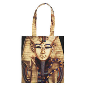 Сумка 3D повседневная с принтом Хатшепсут , 100% полиэстер | Плотность: 200 г/м2; Размер: 34×35 см; Высота лямок: 30 см | египет | женщина | золото | маска | фараон египта | хатшепсут
