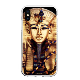 Чехол для iPhone XS Max матовый с принтом Хатшепсут , Силикон | Область печати: задняя сторона чехла, без боковых панелей | Тематика изображения на принте: египет | женщина | золото | маска | фараон египта | хатшепсут