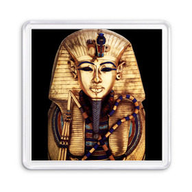 Магнит 55*55 с принтом Хатшепсут , Пластик | Размер: 65*65 мм; Размер печати: 55*55 мм | Тематика изображения на принте: египет | женщина | золото | маска | фараон египта | хатшепсут