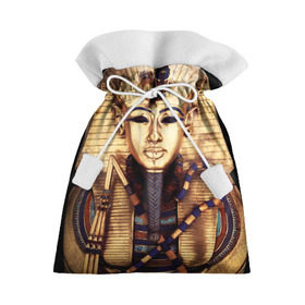 Подарочный 3D мешок с принтом Хатшепсут , 100% полиэстер | Размер: 29*39 см | Тематика изображения на принте: египет | женщина | золото | маска | фараон египта | хатшепсут