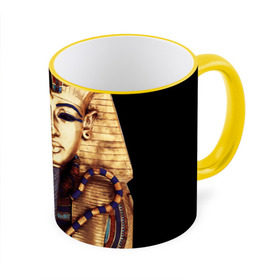 Кружка 3D с принтом Хатшепсут , керамика | ёмкость 330 мл | Тематика изображения на принте: египет | женщина | золото | маска | фараон египта | хатшепсут