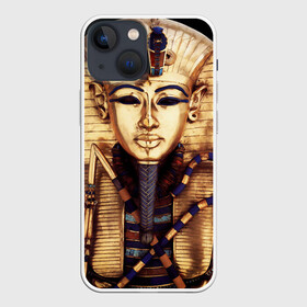 Чехол для iPhone 13 mini с принтом Хатшепсут ,  |  | Тематика изображения на принте: египет | женщина | золото | маска | фараон египта | хатшепсут