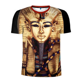Мужская футболка 3D спортивная с принтом Хатшепсут , 100% полиэстер с улучшенными характеристиками | приталенный силуэт, круглая горловина, широкие плечи, сужается к линии бедра | Тематика изображения на принте: египет | женщина | золото | маска | фараон египта | хатшепсут