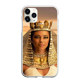 Чехол для iPhone 11 Pro матовый с принтом Клеопатра , Силикон |  | египет | египетская | закат | золото | клеопатра | корона | песок | пирамиды | пустыня | солнце | царица