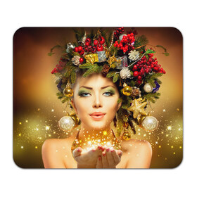 Коврик прямоугольный с принтом Чудо девушка , натуральный каучук | размер 230 х 185 мм; запечатка лицевой стороны | волшебница | волшебство | звезды | новый год | подарки | празник | фея | чудо девушка