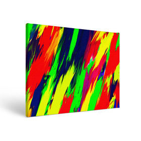 Холст прямоугольный с принтом Краска , 100% ПВХ |  | rainbow | краска | прикольные | радуга | текстуры | штрихи