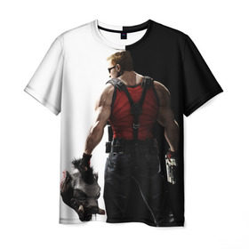 Мужская футболка 3D с принтом Duke Nukem , 100% полиэфир | прямой крой, круглый вырез горловины, длина до линии бедер | forever | дюк нюкем | игра