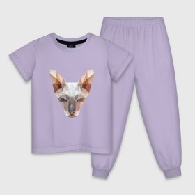 Детская пижама хлопок с принтом Sphinx Сфинкс , 100% хлопок |  брюки и футболка прямого кроя, без карманов, на брюках мягкая резинка на поясе и по низу штанин
 | 