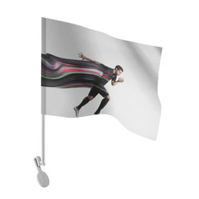 Флаг для автомобиля с принтом Cristiano Ronaldo , 100% полиэстер | Размер: 30*21 см | cristiano ronaldo