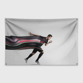 Флаг-баннер с принтом Cristiano Ronaldo , 100% полиэстер | размер 67 х 109 см, плотность ткани — 95 г/м2; по краям флага есть четыре люверса для крепления | cristiano ronaldo
