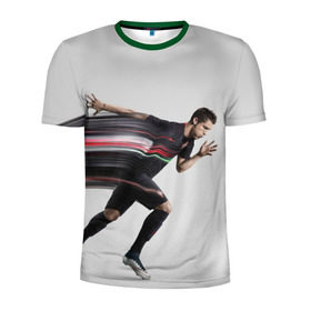 Мужская футболка 3D спортивная с принтом Cristiano Ronaldo , 100% полиэстер с улучшенными характеристиками | приталенный силуэт, круглая горловина, широкие плечи, сужается к линии бедра | cristiano ronaldo