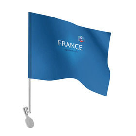 Флаг для автомобиля с принтом Сборная Франции 2016 , 100% полиэстер | Размер: 30*21 см | euro2016 | france | футбол