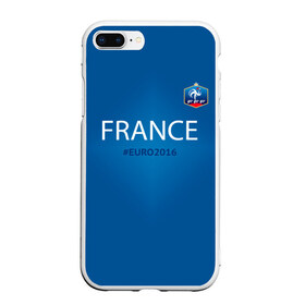 Чехол для iPhone 7Plus/8 Plus матовый с принтом Сборная Франции 2016 , Силикон | Область печати: задняя сторона чехла, без боковых панелей | euro2016 | france | футбол