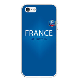 Чехол для iPhone 5/5S матовый с принтом Сборная Франции 2016 , Силикон | Область печати: задняя сторона чехла, без боковых панелей | euro2016 | france | футбол