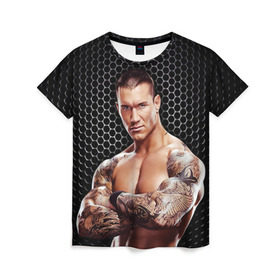 Женская футболка 3D с принтом Randy Orton , 100% полиэфир ( синтетическое хлопкоподобное полотно) | прямой крой, круглый вырез горловины, длина до линии бедер | randy orton | wwe | рестлинг | чемпион мира