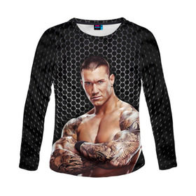 Женский лонгслив 3D с принтом Randy Orton , 100% полиэстер | длинные рукава, круглый вырез горловины, полуприлегающий силуэт | randy orton | wwe | рестлинг | чемпион мира