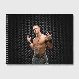 Альбом для рисования с принтом John Cena , 100% бумага
 | матовая бумага, плотность 200 мг. | john cena | wwe чемпион | джон сина