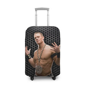 Чехол для чемодана 3D с принтом John Cena , 86% полиэфир, 14% спандекс | двустороннее нанесение принта, прорези для ручек и колес | john cena | wwe чемпион | джон сина