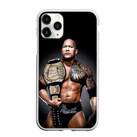 Чехол для iPhone 11 Pro матовый с принтом Dwayne Johnson , Силикон |  | raw | wwe | актер | дуэйн джонсон | скала