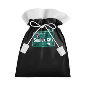 Подарочный 3D мешок с принтом Suplex city , 100% полиэстер | Размер: 29*39 см | Тематика изображения на принте: fear | fury | wwe | рестлер