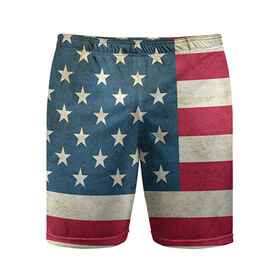 Мужские шорты 3D спортивные Флаг USA купить 