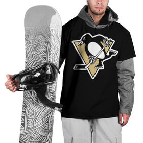 Накидка на куртку 3D с принтом Pittsburgh Penguins Crosby , 100% полиэстер |  | crosby | nhl | pittsburgh penguins