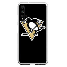 Чехол для Honor 20 с принтом Pittsburgh Penguins Crosby , Силикон | Область печати: задняя сторона чехла, без боковых панелей | crosby | nhl | pittsburgh penguins