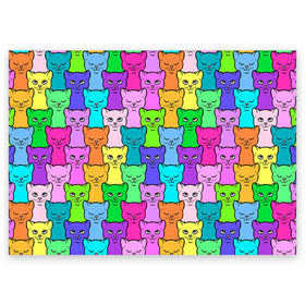 Поздравительная открытка с принтом Котятушки , 100% бумага | плотность бумаги 280 г/м2, матовая, на обратной стороне линовка и место для марки
 | кот | котенок | котик | кошечка | кошка | мем | независимая | сильная