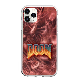 Чехол для iPhone 11 Pro Max матовый с принтом Doom (Classic) , Силикон |  | 90 | олдскул | скелет | череп