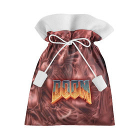 Подарочный 3D мешок с принтом Doom (Classic) , 100% полиэстер | Размер: 29*39 см | Тематика изображения на принте: 90 | олдскул | скелет | череп