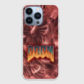 Чехол для iPhone 13 Pro с принтом Doom (Classic) ,  |  | 90 | олдскул | скелет | череп