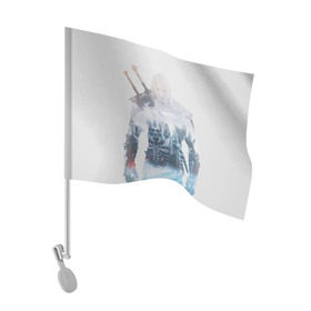 Флаг для автомобиля с принтом Геральт Охота , 100% полиэстер | Размер: 30*21 см | gerald | wild hunt | witcher | ведьмак | геральд | дикая охота