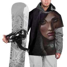 Накидка на куртку 3D с принтом Йеннифер , 100% полиэстер |  | Тематика изображения на принте: gerald | wild hunt | witcher | ведьмак | геральд | дикая охота