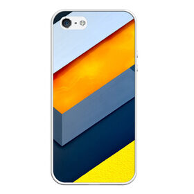 Чехол силиконовый для Телефон Apple iPhone 5/5S с принтом Геометрия , Силикон | Область печати: задняя сторона чехла, без боковых панелей | геометрия | линии