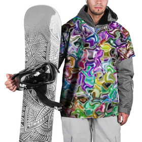 Накидка на куртку 3D с принтом Цветное безумие , 100% полиэстер |  | Тематика изображения на принте: арт | дизайн | искусство | краски | мозаика | палитра | радуга | разные цвета | текстура | цветное безумие