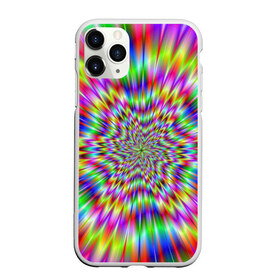 Чехол для iPhone 11 Pro матовый с принтом Спектральная иллюзия , Силикон |  | Тематика изображения на принте: взрыв | гипноз | движение | краски | красочный фон | обман зрения | оптическая иллюзия | погружение | текстура | фокус | цветовой спектр