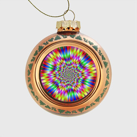 Стеклянный ёлочный шар с принтом Спектральная иллюзия , Стекло | Диаметр: 80 мм | взрыв | гипноз | движение | краски | красочный фон | обман зрения | оптическая иллюзия | погружение | текстура | фокус | цветовой спектр