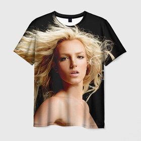 Мужская футболка 3D с принтом Бритни Спирс , 100% полиэфир | прямой крой, круглый вырез горловины, длина до линии бедер | Тематика изображения на принте: бритни спирс
