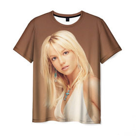 Мужская футболка 3D с принтом Бритни Спирс , 100% полиэфир | прямой крой, круглый вырез горловины, длина до линии бедер | бритни спирс