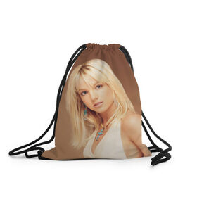 Рюкзак-мешок 3D с принтом Бритни Спирс , 100% полиэстер | плотность ткани — 200 г/м2, размер — 35 х 45 см; лямки — толстые шнурки, застежка на шнуровке, без карманов и подкладки | Тематика изображения на принте: бритни спирс