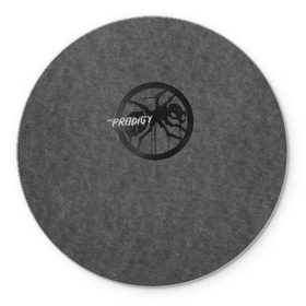 Коврик круглый с принтом The Prodigy , резина и полиэстер | круглая форма, изображение наносится на всю лицевую часть | prodigy | музыка | продиджи | флинт