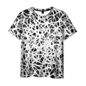 Мужская футболка 3D с принтом Fear , 100% полиэфир | прямой крой, круглый вырез горловины, длина до линии бедер | абстракции | нервы | текстуры