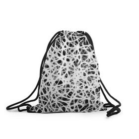 Рюкзак-мешок 3D с принтом Fear , 100% полиэстер | плотность ткани — 200 г/м2, размер — 35 х 45 см; лямки — толстые шнурки, застежка на шнуровке, без карманов и подкладки | абстракции | нервы | текстуры