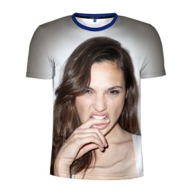 Мужская футболка 3D спортивная с принтом Галь Гадот , 100% полиэстер с улучшенными характеристиками | приталенный силуэт, круглая горловина, широкие плечи, сужается к линии бедра | gal gadot | израильская актриса
