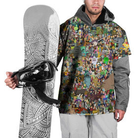 Накидка на куртку 3D с принтом Футурама , 100% полиэстер |  | Тематика изображения на принте: futurama | футурама